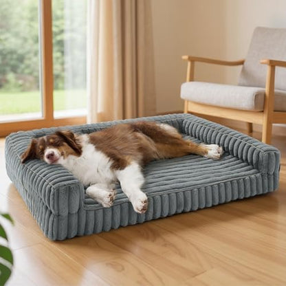 Bedsure ComfyFleece™ Memory Foam Orthopedic Dog Beds Large Sized Dog 35" by BEDSURE