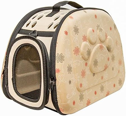 PetLike Airline Approved Pet Carrier Soft Sided Collapsible Travel Bag for Cats & Small Dogs (Beige, Smooth) by PetsLikePetLike