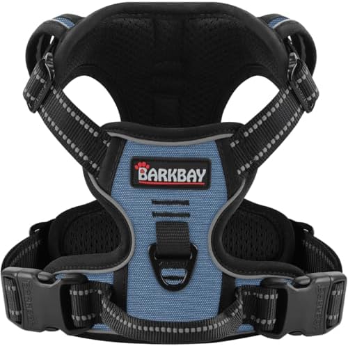 BARKBAY Dog Harness for Small Sized Dog No Pull 2 Leash Clips Dog Vest by BARKBAY