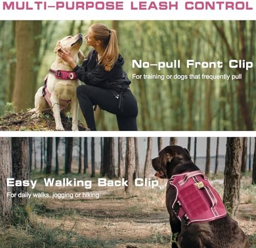 Dog Harness for Large Dogs, No Pull Tactical Vest with Front Clips - Image 4