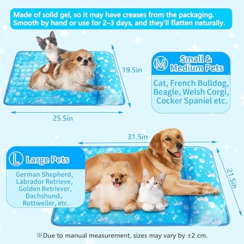 Dog Cooling Mat, Non Toxic Gel Cooling Pad for Small to Large Dog - Image 6