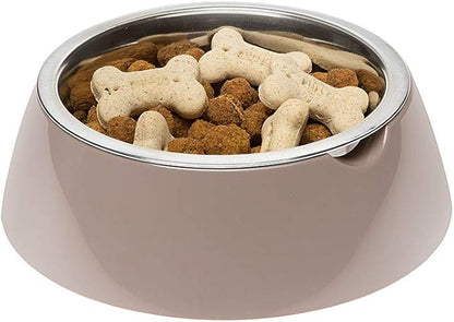 Stainless Steel Dog Bowl with Plastic Base by Ferplast
