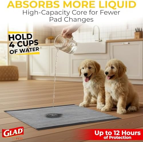 Glad for Pets Activated Carbon Disposable Dog Training Pads, 100 Count - Image 2
