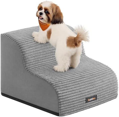 Feandrea 2-Step Dog Stairs, Waterproof, Anti-Slip, Gentle Slope by FeandreabySONGMICSHOME