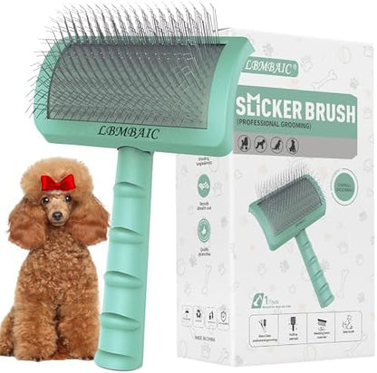 Dog Slicker Bursh for Goldendoodles Toy Poodles Fluff Shedding. by LBMBAIC