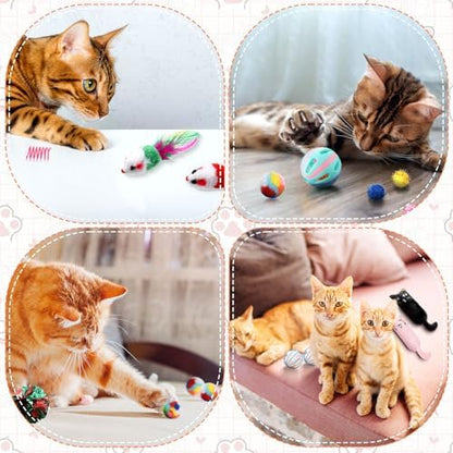 Shappy 150 Pcs Cat Toys Bulk Pack for Indoor Cats, Mice Balls,Funny - Image 5
