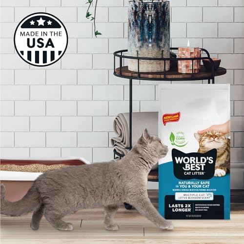 World's Best Cat Litter Lotus Blossom Scented, Odor Control, 32 lb Bag - Image 5