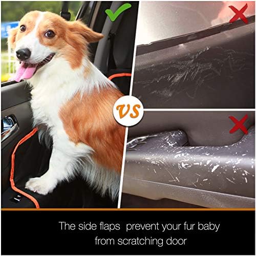 Luxury Dog Car Seat Cover for Back Seat Breathable Mesh Window Dog Hammock for Car 4-Layer Heavy Duty Waterproof Pet Seat Protector Scratch-Proof Car Seat Cover Perfect for Family Road Trips - Image 5