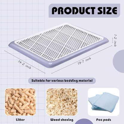 Mifoci Dog Pee Pad Holder Tray with Mesh Potty Training, 19.69 x 14.17 Inch - Image 2
