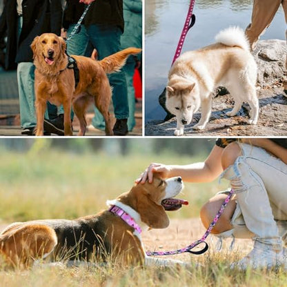 Hikiko 6FT Dog Leash Padded Double Handle with Designed Pattern - Image 6
