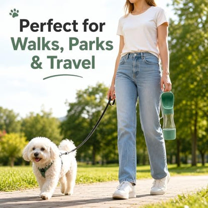 Portable Dog Water Bottle, Leak Proof Pet Water Dispenser for Walking, Travel, Hiking and Outdoor Use. Twist to Dispense Water. Twist Back to Lock in Spill proff. - Image 5