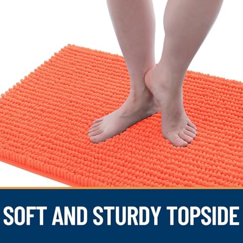 OLANLY Dog Door Mat for Muddy Paws 40x32, Extra Absorbent Chenille Mud Mat - Image 3