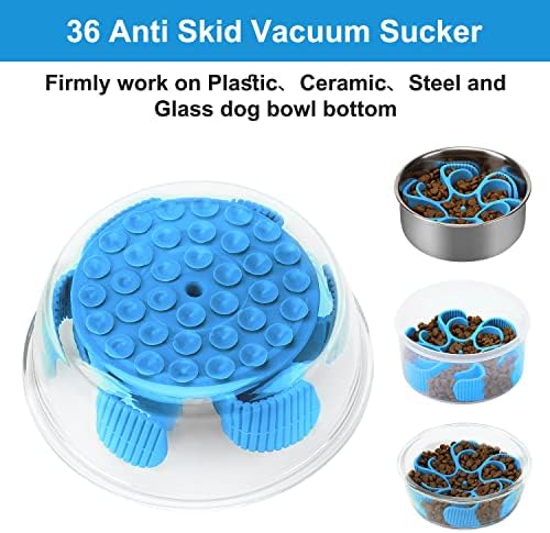 Dog Slow Feeder Bowls Silicone Spiral Pet Food Feeder Insert to Slow Eating - Image 5