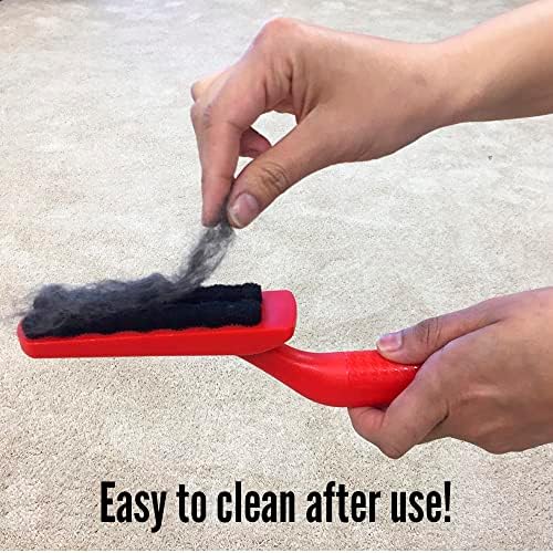 Lilly Brush Fluffy Pet Hair Clean-Up Gentle Bristled Brush for Fur, Lint, Furniture, Fabric & Rug Cleaner For Homes with FLUFFY DOUBLE-COATED LONG-HAIRED PETS ONLY - Image 4