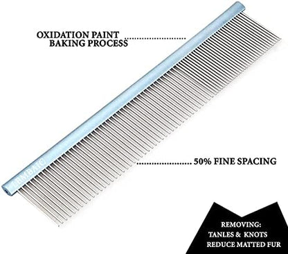 Metal Dog Grooming Combs Shedding Tangles,Knots,Mats.(7.5inches) - Image 6