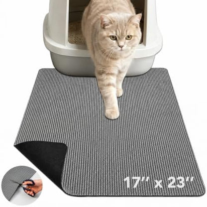 Cat Litter Mat, 17 x 23 in – Non-Slip, Cut-to-Fit by Unknown