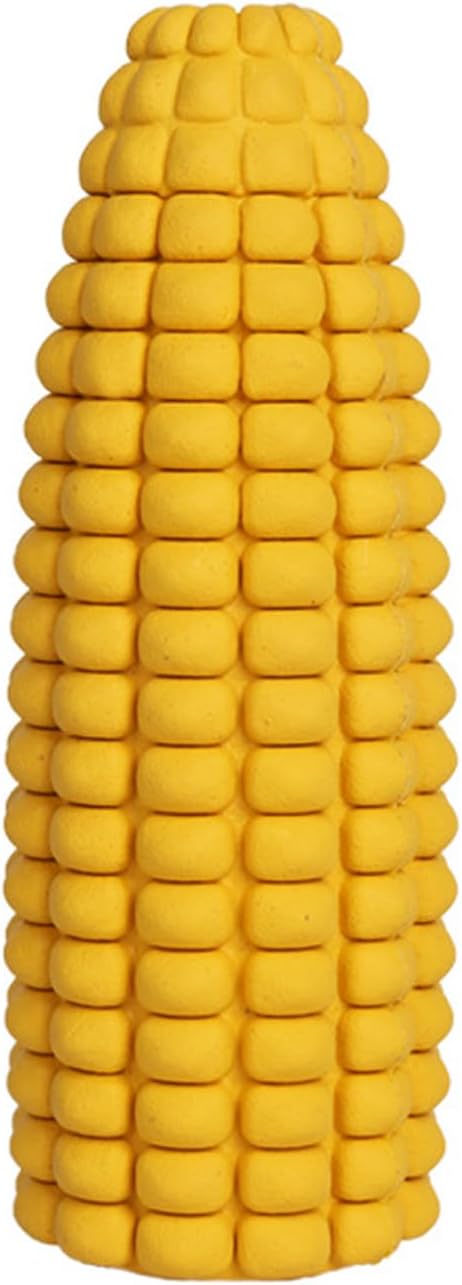 Interactive Treat Dispensing Dog Chew Toy for Puppy - Safe Bamboo Fiber & Non-Toxic Natural Rubber Slow Feeder Corn Stick Toys