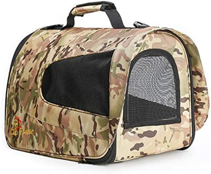 Pawer 18” x 11”x 11” Soft-Sided Foldable Airline Approved Pet Carrier for Cat, Puppy and Small Dog, Washable 600D Oxford Fabric, with Handle and Strap for Carry, Multiple Colors Available - Image 4
