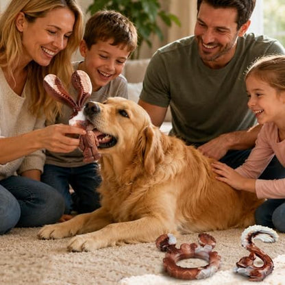Indestructible Dog Toys for Aggressive Chewers, Tough and Durable Chew Toys for Large Medium Dogs, Interactive Dog Chew Toys to Keep Them Busy (B Squirrel) - Image 2