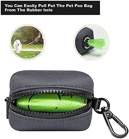 Petmolico Dog Poop Bag Holder Dispenser 2 Pack, Deep Gray - Image 2