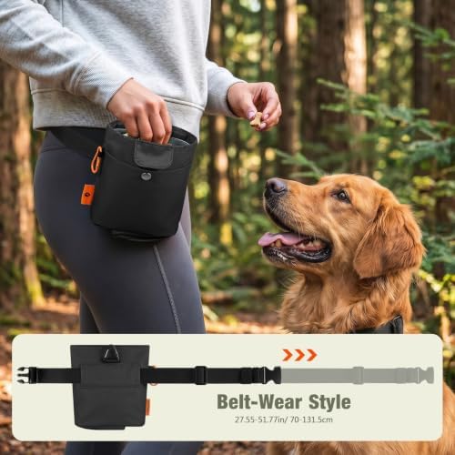 FOREGOER Dog Treat Pouch with Washable Lining, 4 Cup Training Bag Outdoor - Image 6
