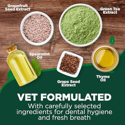Vet's Best Finger Dental Wipes for Dogs & Cats, Fresh Breath, 50 Count - Image 3