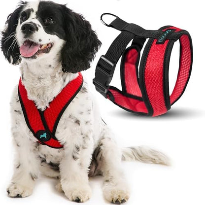 Gooby Comfort X Head-in Dog Harness, Choke-Free, Red, Large by Gooby