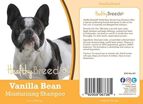 Healthy Breeds French Bulldog Vanilla Bean Moisturizing Shampoo 8 oz - Image 2
