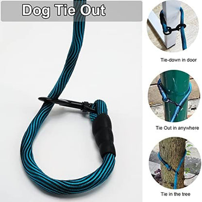 BTINESFUL Dog Tie Out Long Tether Rope Dog Lead for Yard 8/12/20/30/50/75ft - Image 4