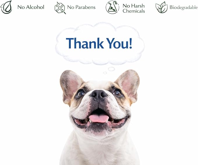 Dog Wipes for Paws, Butt & Body – Thick Plant Based Pet Wipes, Unscented, Gentle for Sensitive Skin (100 Count)