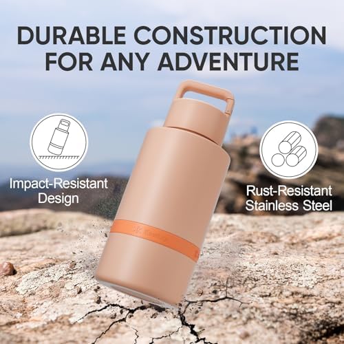 KEWIXY 3 in 1 Insulated Dog Water Bottle with Detachable Bowls for Travel - Image 4