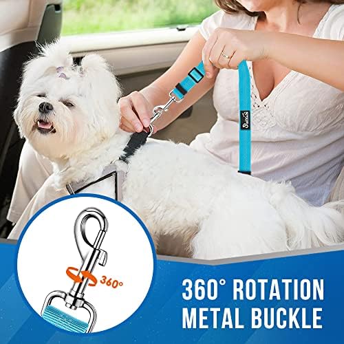 Lukovee Double Dog Car Seat Belt, No Tangle Headrest Restraint - Image 3