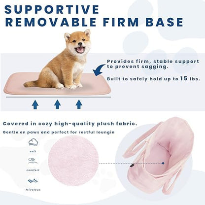 Lightweight Puffy Dog Purse Carrier for Small Dogs, Pink - Image 4