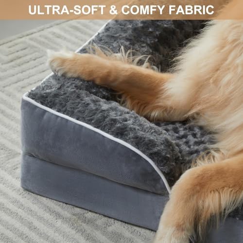 WNPETHOME Orthopedic Washable Dog Bed Large for Senior Dog Cozy Sleep - Image 4