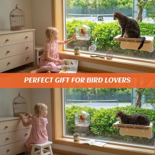Cat Window Bird Feeder for Indoor Cats, Bird Watching TV for Cats - Image 6