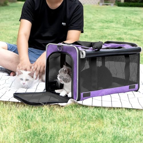 GAPZER Carrying Bag Yorkie Dog Travel Kennel Ventilated Soft Pet Carrier - Image 4