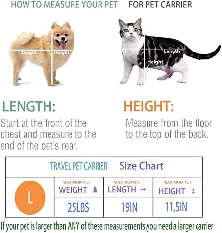 Cat Carrier Dog Carrier Pet Carrier Cat Bags for Small Medium Cats Dogs Puppies of 15 Lbs,of Airline Approved Small Dog Bag Soft Sided,Collapsible Travel Puppy Carrier (Large, Purple) - Image 4