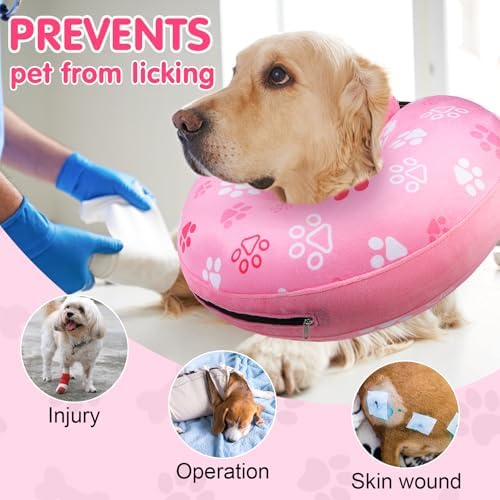 BEAUTYZOO Dog Cone Collar Alternative After Surgery,Pet Neck Donut E‑Collar - Image 2