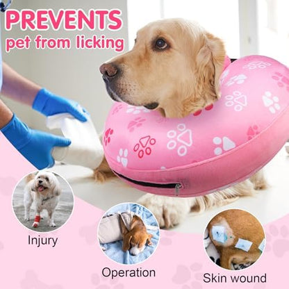 BEAUTYZOO Dog Cone Collar Alternative After Surgery,Pet Neck Donut E‑Collar - Image 2