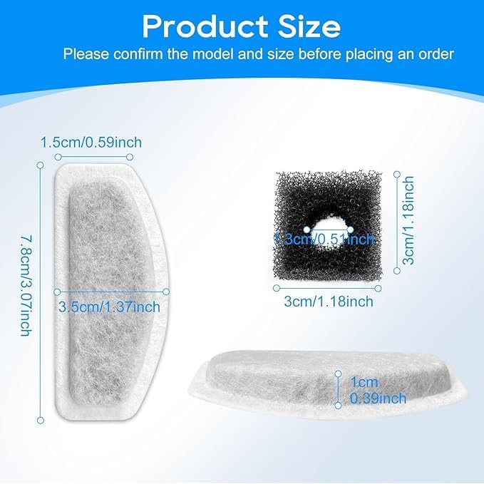 6+3 Pack Replacement Filters Compatible with ORSDA D30 67oz Fountain - Image 4