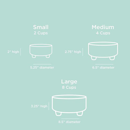 Waggo Uplift Ceramic Dog Bowl for Small Medium and Large Breeds - Heavyweight and Durable Pet Food and Water Dish Crock, Dishwasher Safe, Modern, Elevated Feeder (Speckle, Medium)