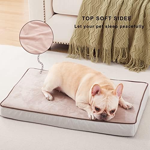 Orthopedic Memory Foam Dog Bed, Cooling Dog Beds for Medium/Large Dogs -Waterproof Pet Bed for Crate with Removable Washable Cover (M(29inch,45Lbs)) - Image 2