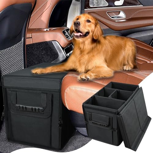 Car Seat Extender for Dogs, Backseat Extender for Large Dog up to 180 LBS, Foldable Back or Front Seat Extender for Most Cars Car Organizer Gap Filler by YCOOIFO