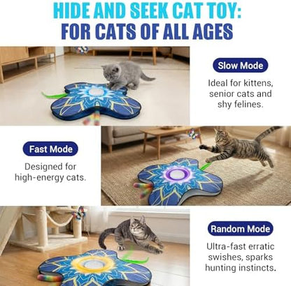 Interactive Cat Toys For Indoor Cats, Rechargeable Touch Automatic Cat Toy - Image 4