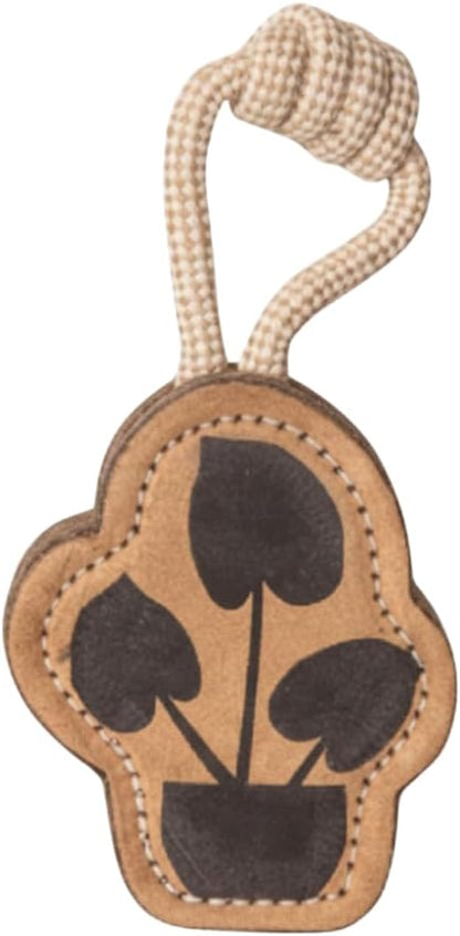 Natural Jute Dog Chew Toy – Tough & Durable Plant-Shaped Puppy Toy, Safe Teething Chew, Interactive Training & Play Toy for Small, Medium & Large Dogs