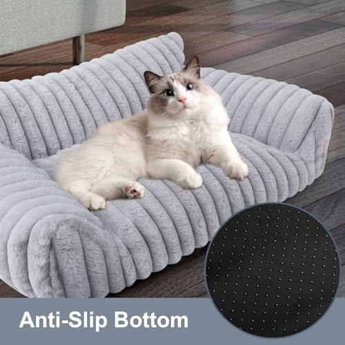 Cute Dog Couch for Medium Large Dogs,Dog Cat Couch Sofa,Dog Bed,L,Grey - Image 6