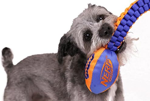 Nerf Dog Vortex Chain Tug Dog Toy with Squeaker Football Head, Lightweight, Durable, Water Resistant, 30 Inches, For Medium to Extra-Large Breeds, Single Unit (3474) - Image 6
