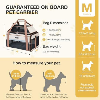 Lekereise Top-Expandable Pet Carrier 17x11x9.5 Inch Alaska Hawaiian Airline Approved Soft Sided Underseat to 12lbs Travel Carriers for Small Dogs and Cats with Locking Safety Zippers Anti-Scratch Mesh - Image 3
