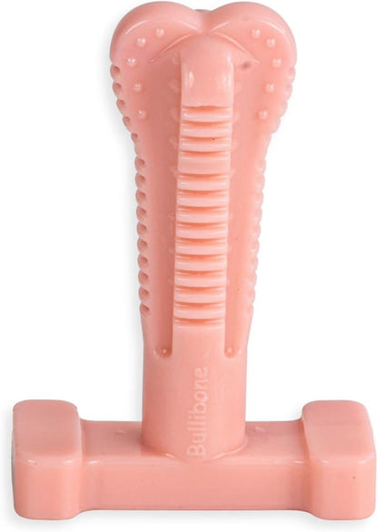 Bullibone SuperBrush Dog Dental Chew Toy for Small/Medium Breeds - Pink Peppermint