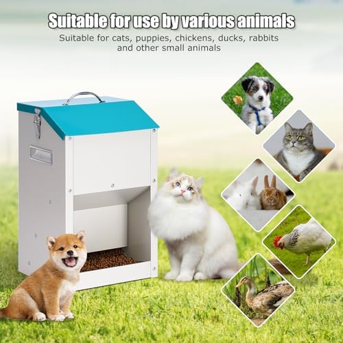 PKNYBZN Automatic Dog & Cat Feeder, 14L Outdoor Gravity Dog Feeder Use - Image 6